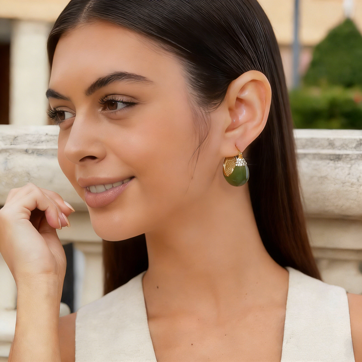 Natural Jadeite Earrings