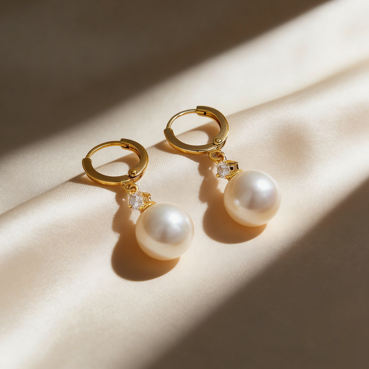 Elegant Drop Hoop Earrings