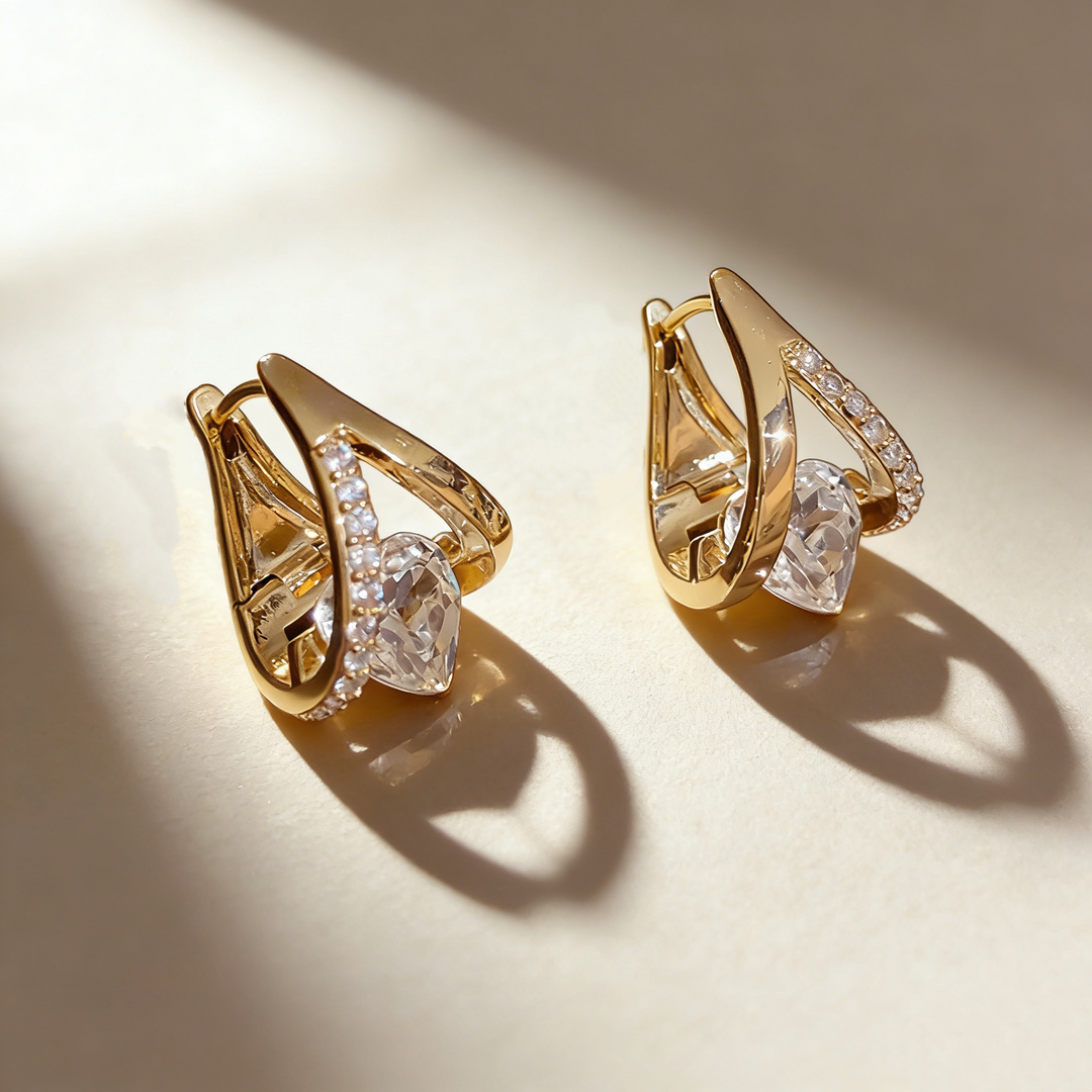 Romantic Heart-Shaped Earrings