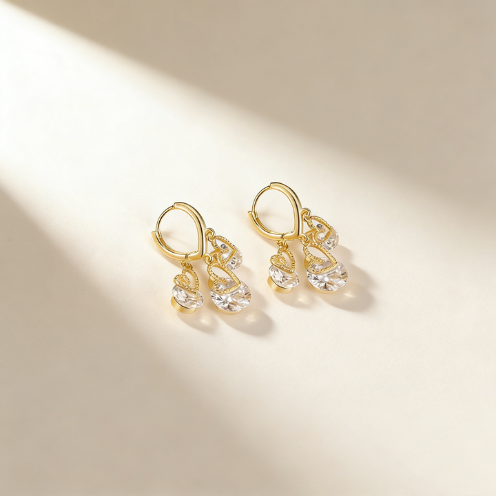 Heart Tassel Earrings