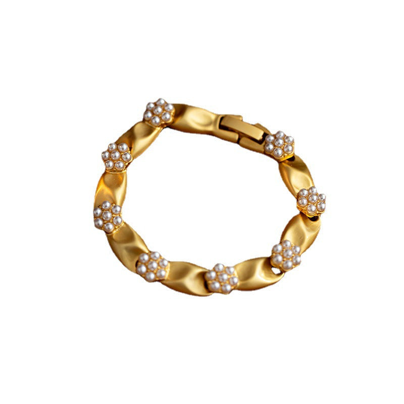 Small Pearl Flower Natural Freshwater Pearl Bracelet