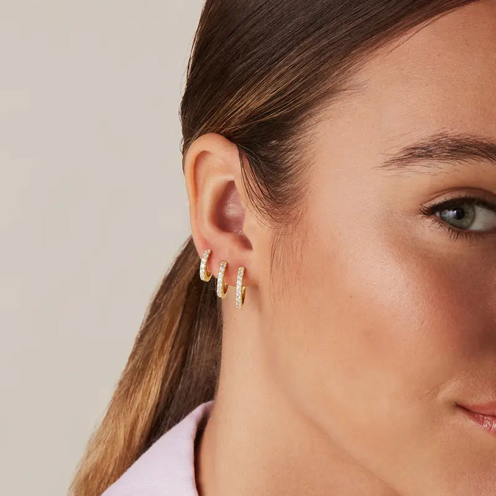 Timeless Pavé Hoop Earring Set