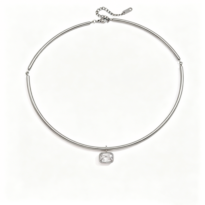 Full Moon Star Diamond Teardrop Necklace