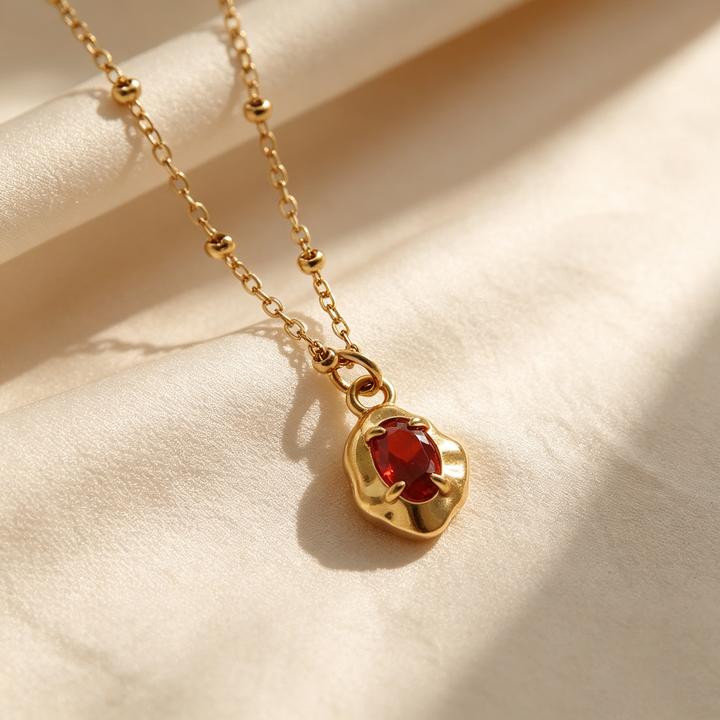 Organic Texture Moissanite Necklace