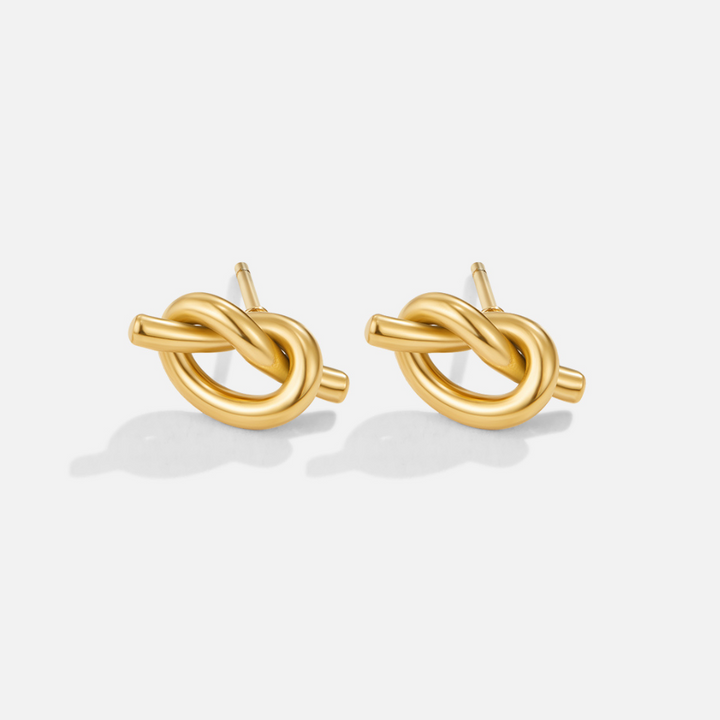 Romana – Intricately Woven Gold Earrings