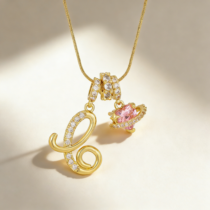 Romantic Letter Pendant Necklace