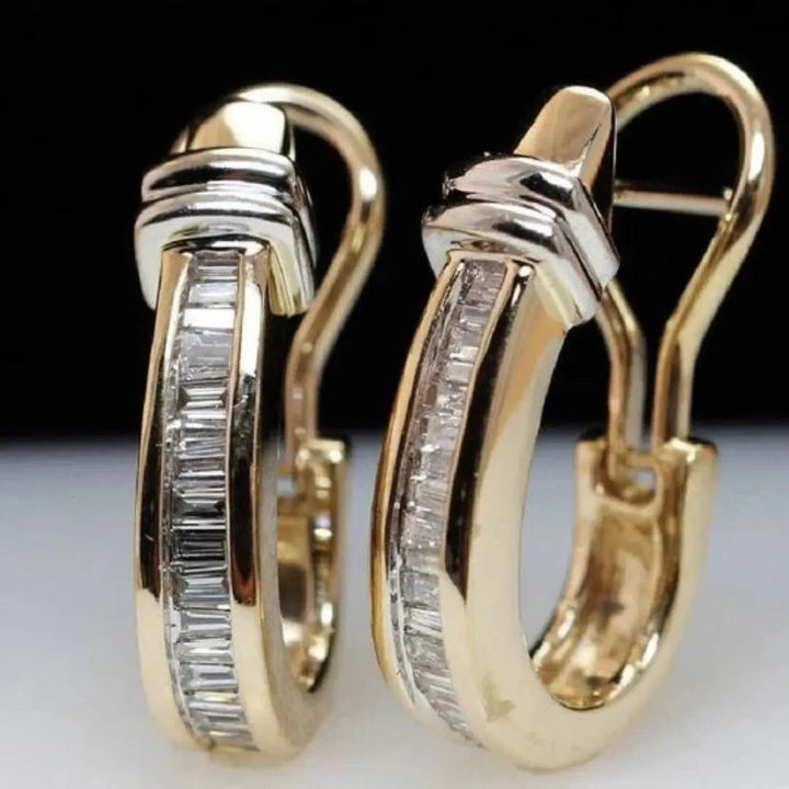 Vintage Gold &amp; Diamond Earrings