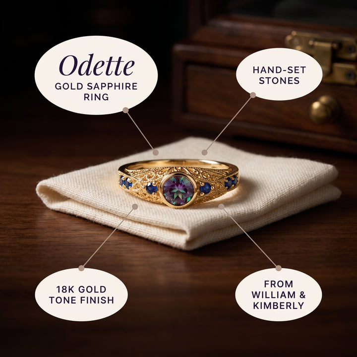 gold-opal-sapphire-vintage-ring C