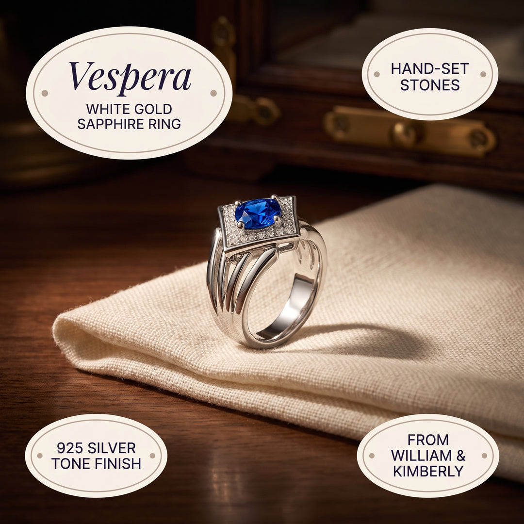 silver-sapphire-star-ring C
