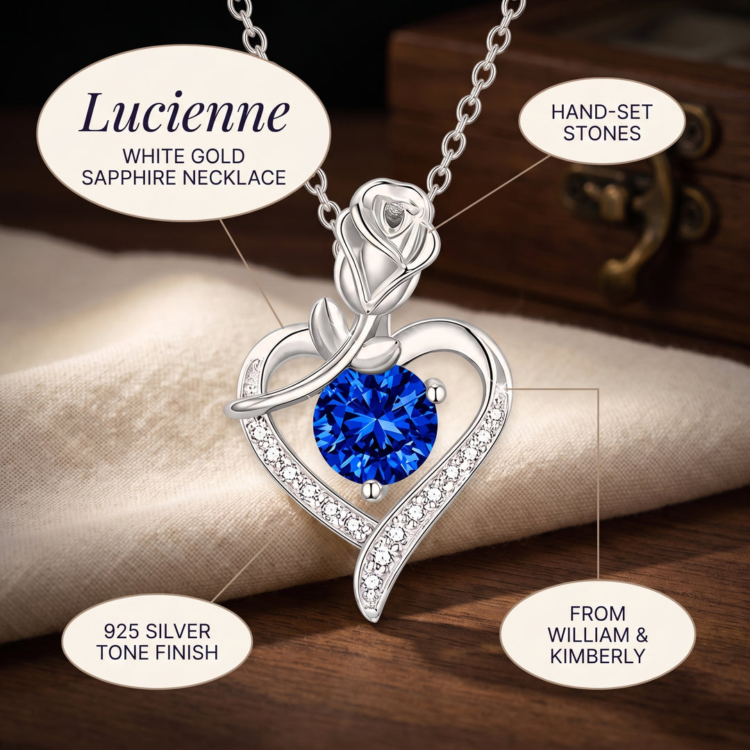 sapphire-rose-heart-necklace-white-gold C