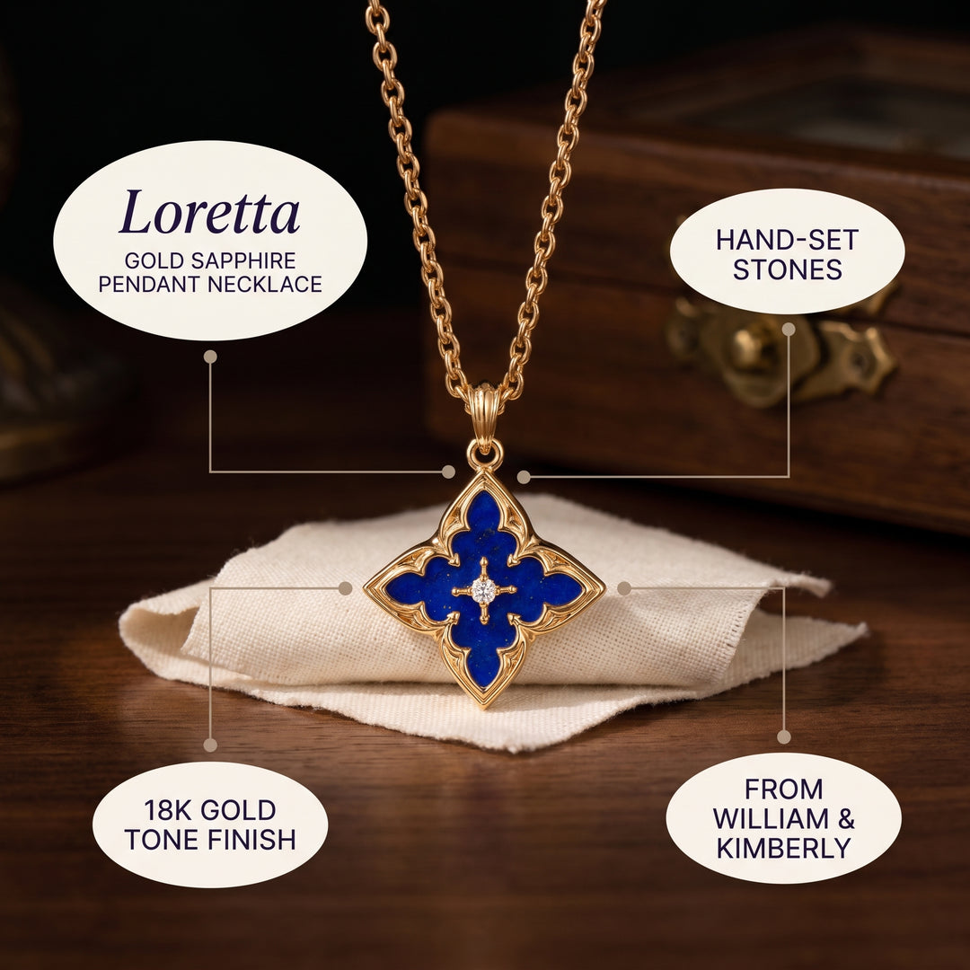 blue-clover-pendant-necklace-gold C