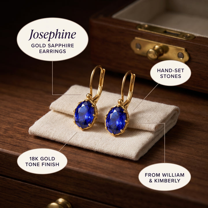 gold-sapphire-drop-earrings C