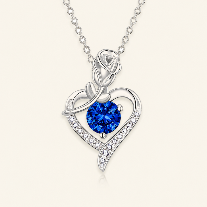Lucienne White Gold Sapphire Necklace