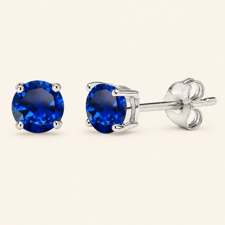 Lorelei White Gold Sapphire Earrings