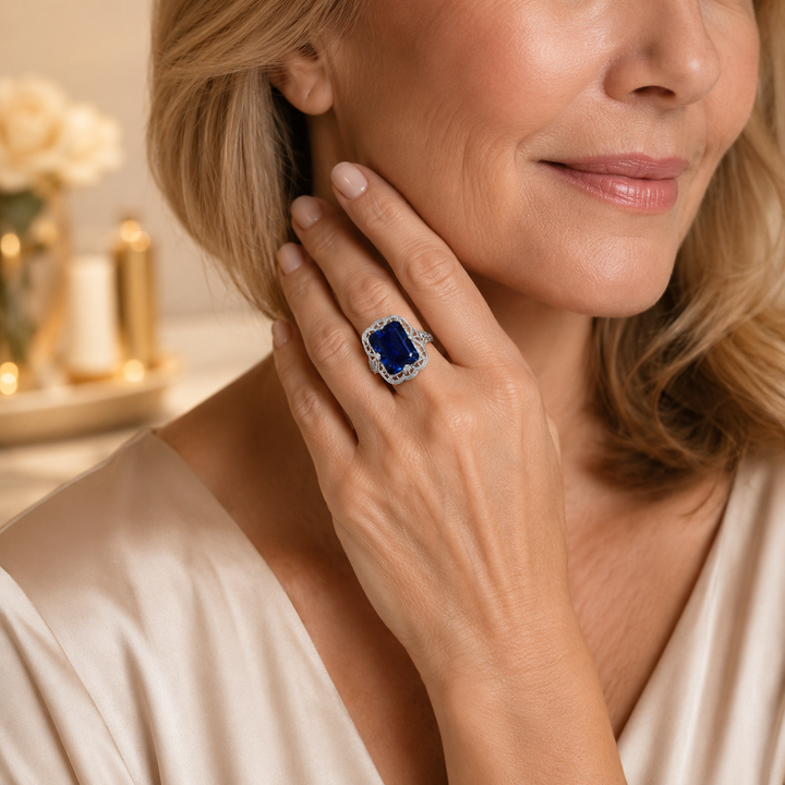 Mirella White Gold Sapphire Ring