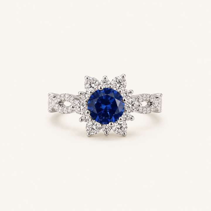 Filomena White Gold Sapphire Ring