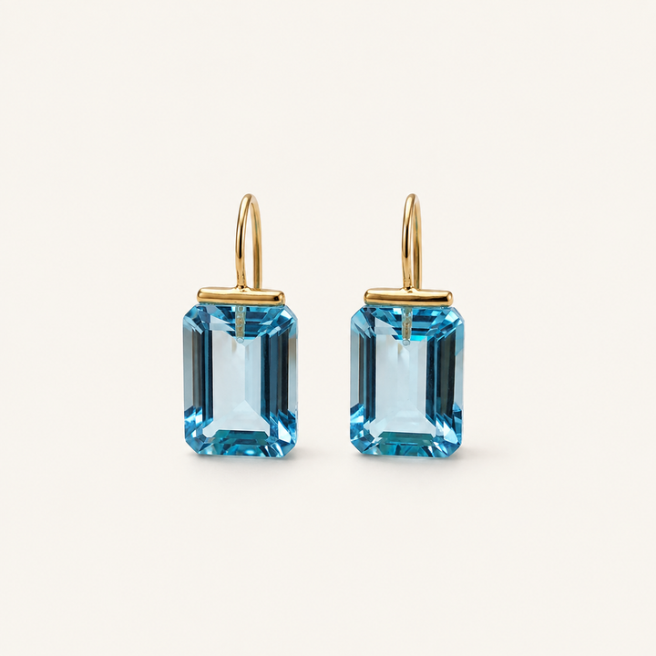 Elisabetta Gold Sapphire Earrings