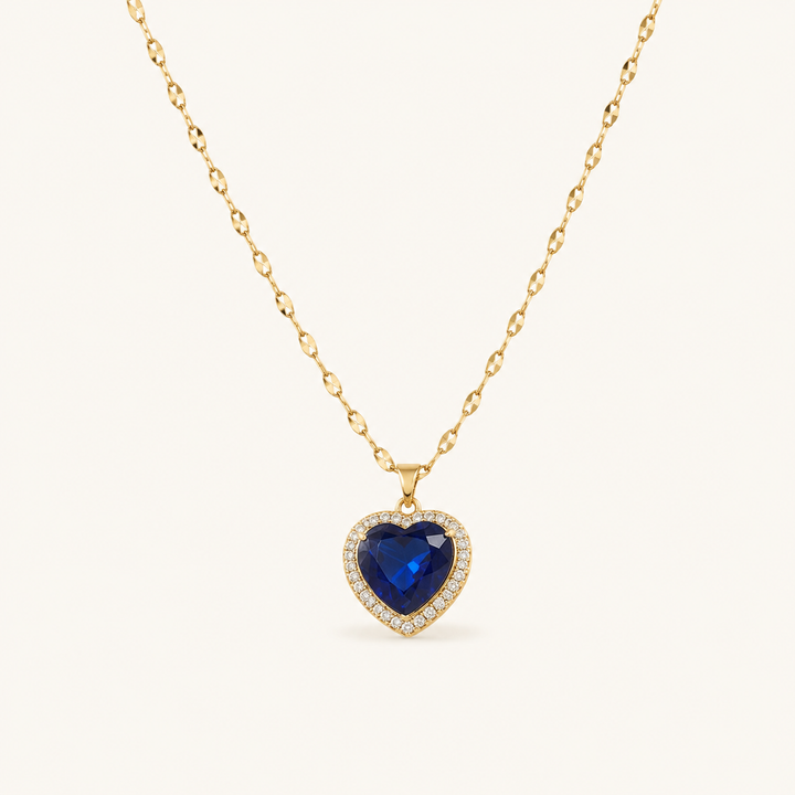 Priya Gold Sapphire Necklace