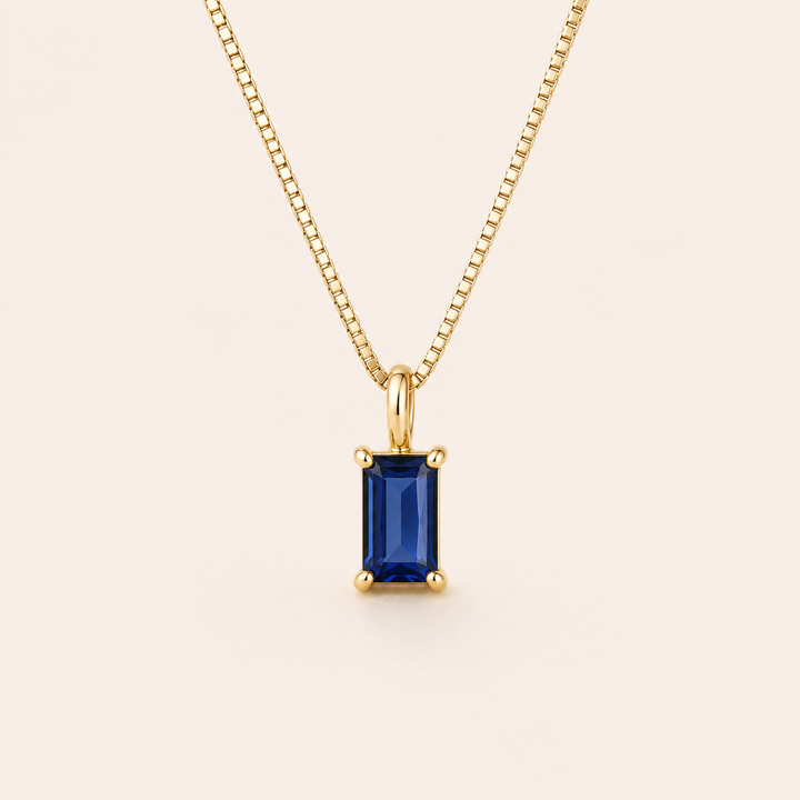 Liora Gold Sapphire Necklace