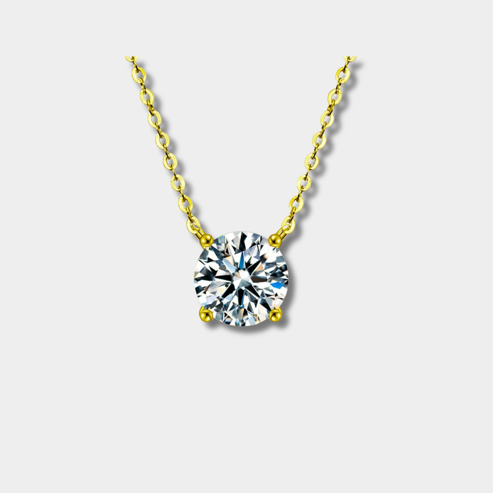 Rafaela - Zircon Necklace with 18K Gold Plating on Sterling Silver
