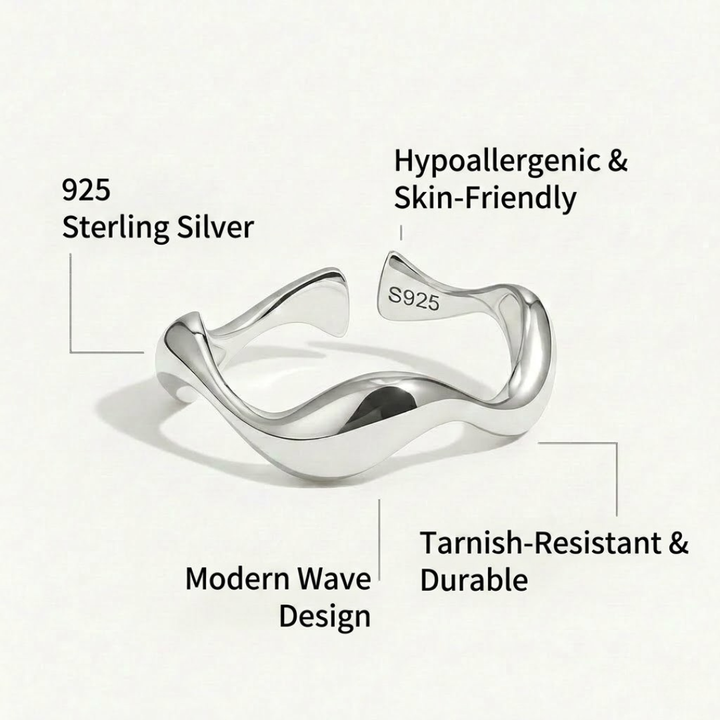 Vlny - Minimalist Ring
