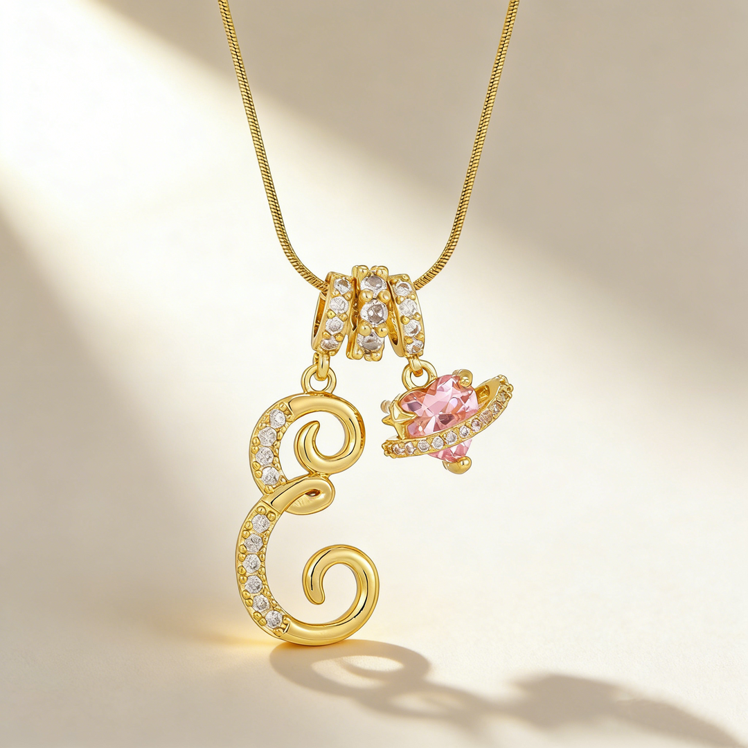 Romantic Letter Pendant Necklace