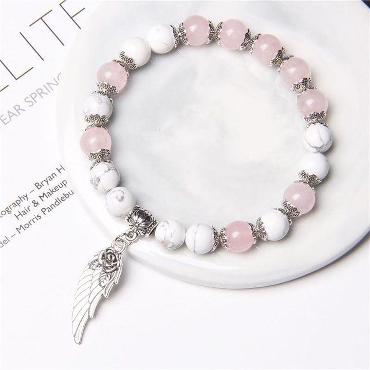 Angel Wing Quartz Agate Bracelet