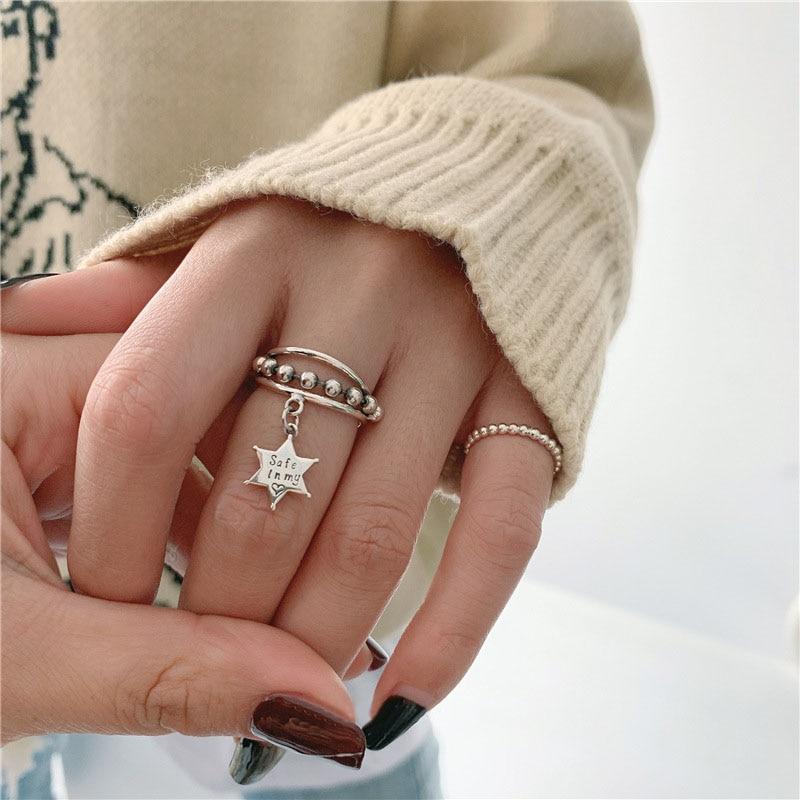 'Safe In My Heart' Silver Ring