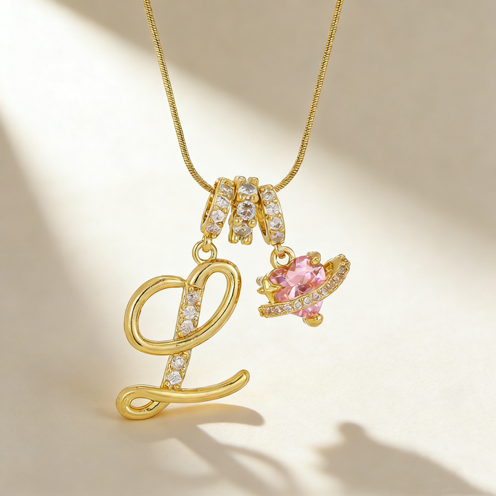 Romantic Letter Pendant Necklace