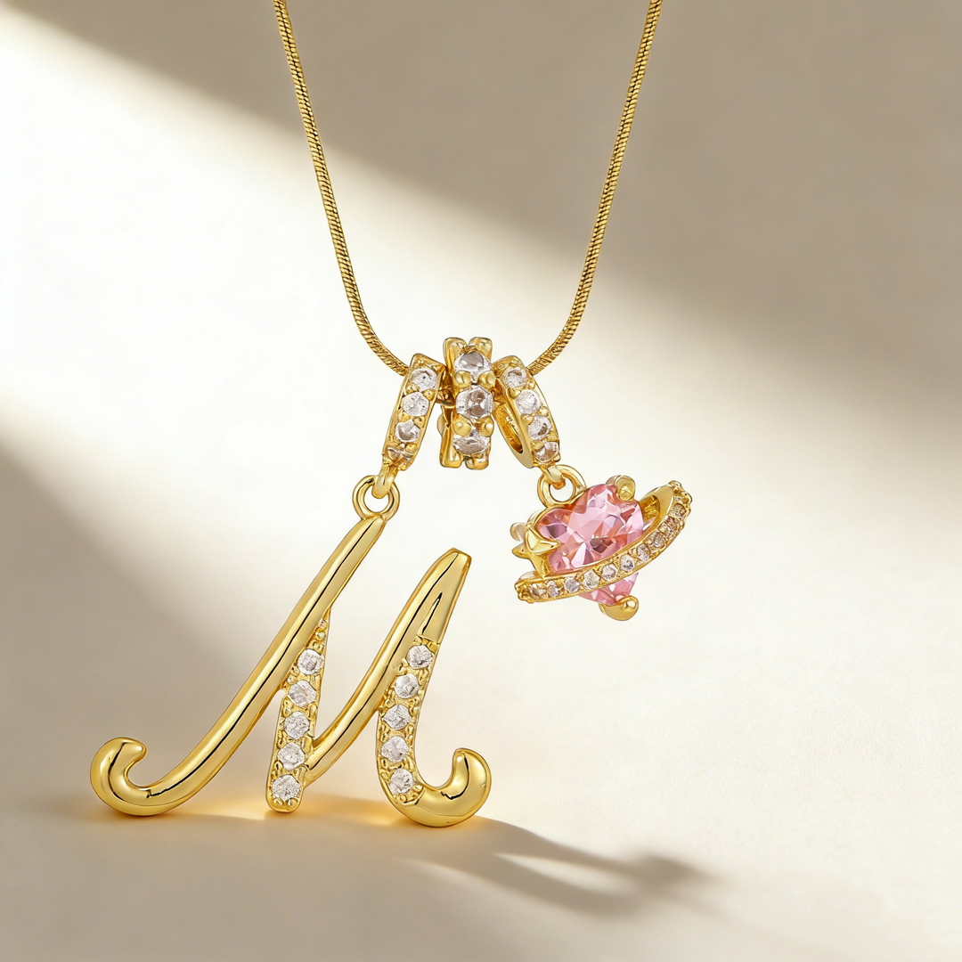 Romantic Letter Pendant Necklace