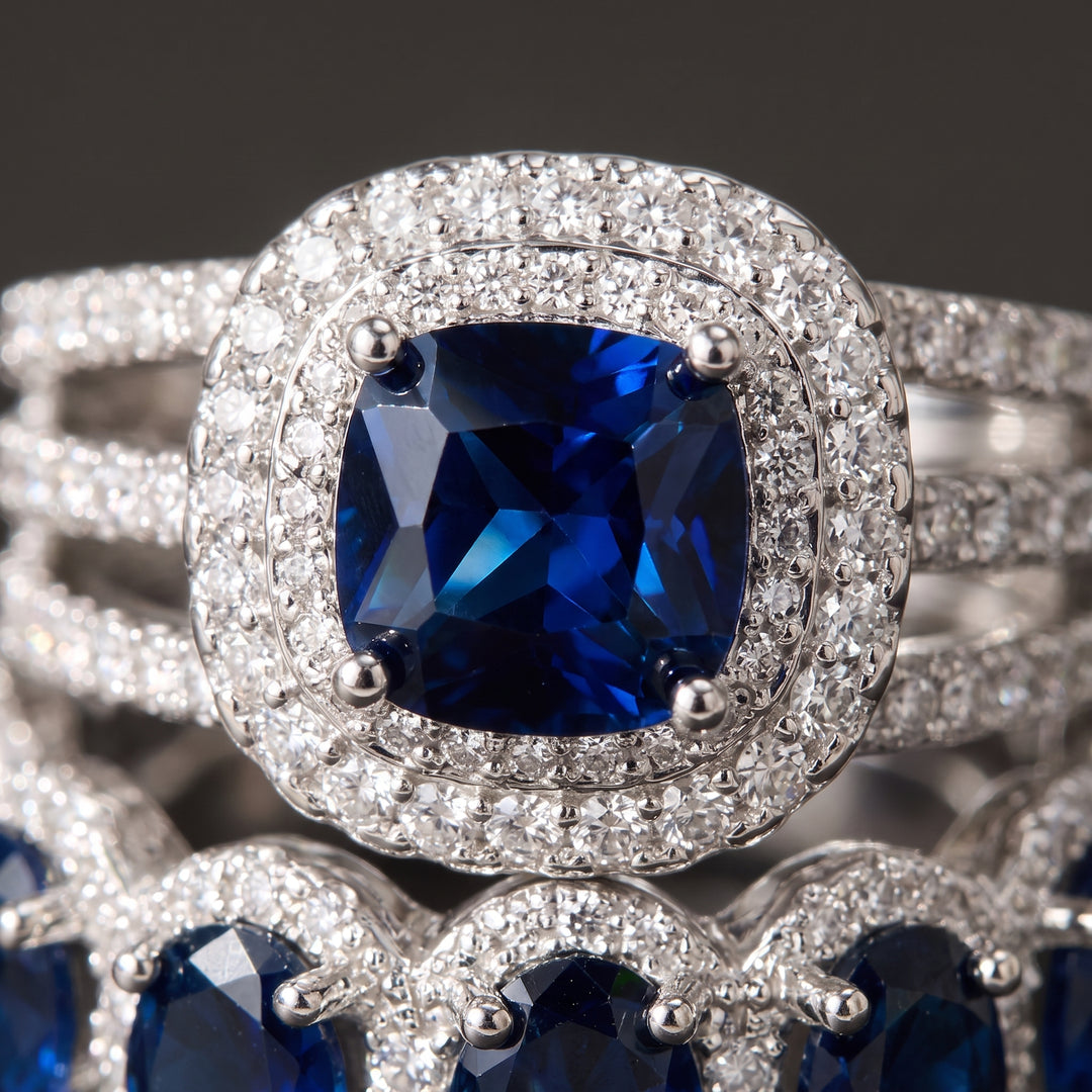 sapphire-halo-stack-ring-set M