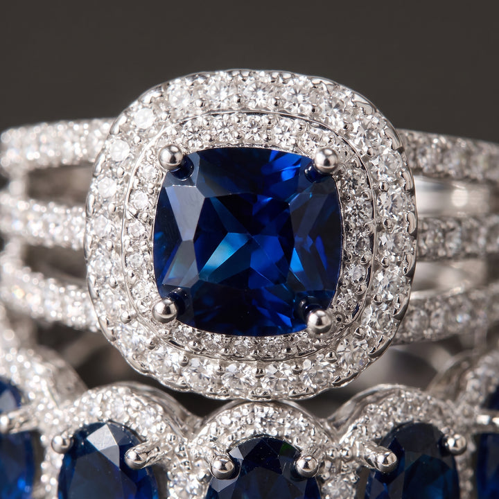 sapphire-halo-stack-ring-set M