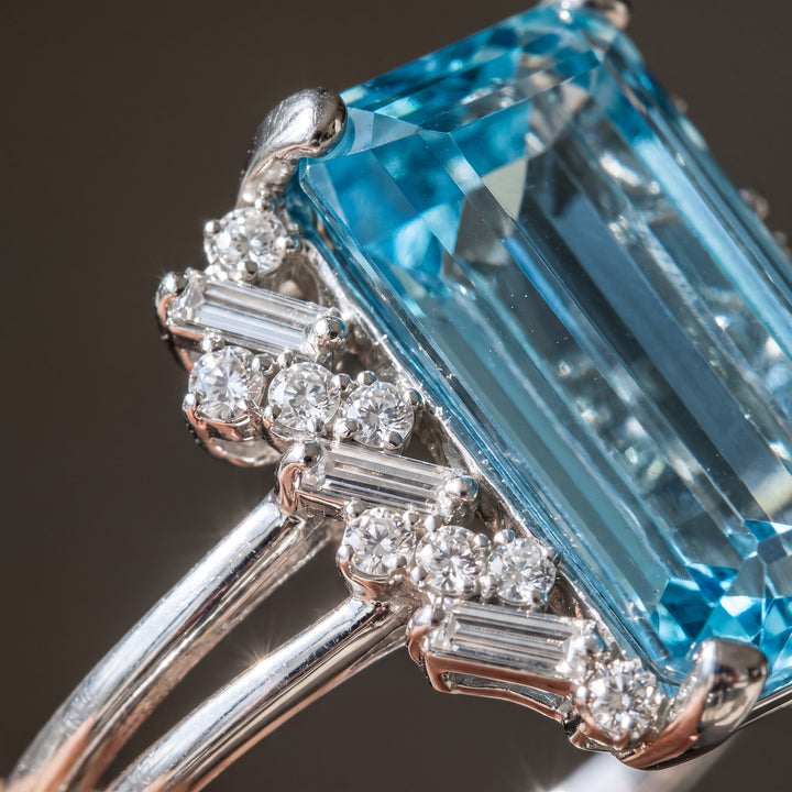 kristallblauer-vintage-ring M