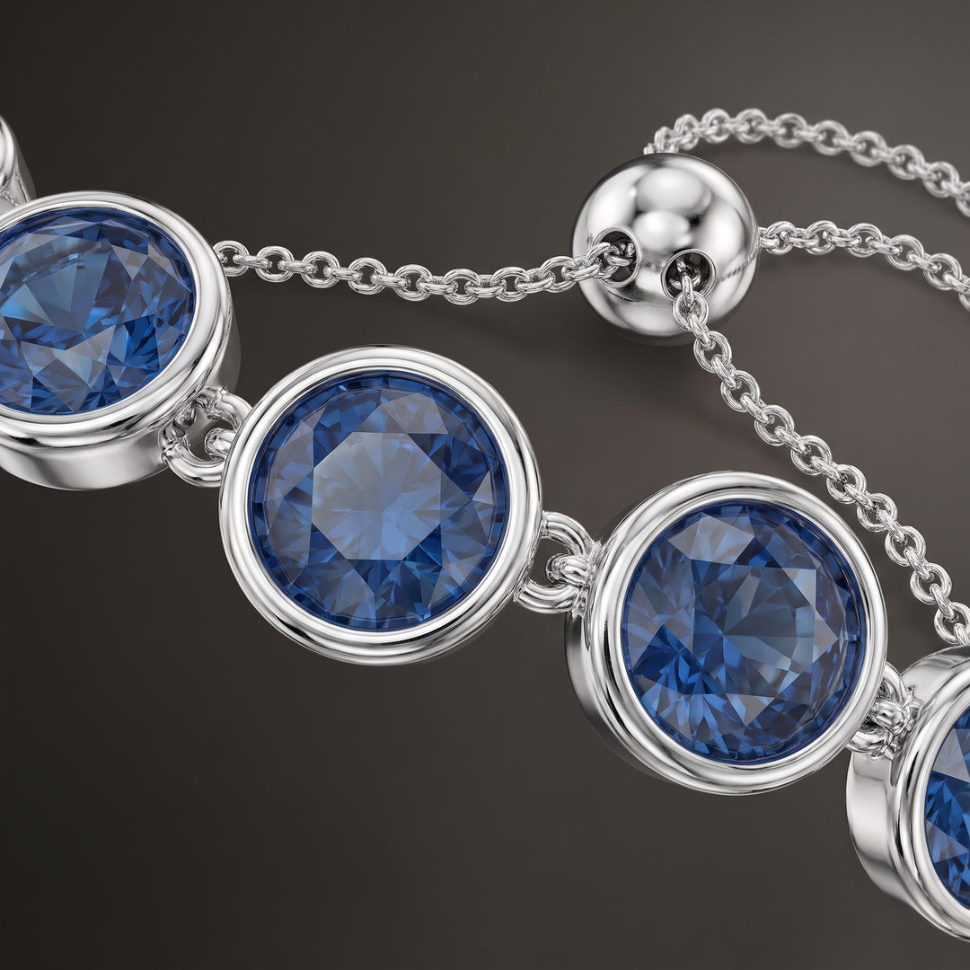 round-cut-sapphire-tennis-bracelet-white-gold M