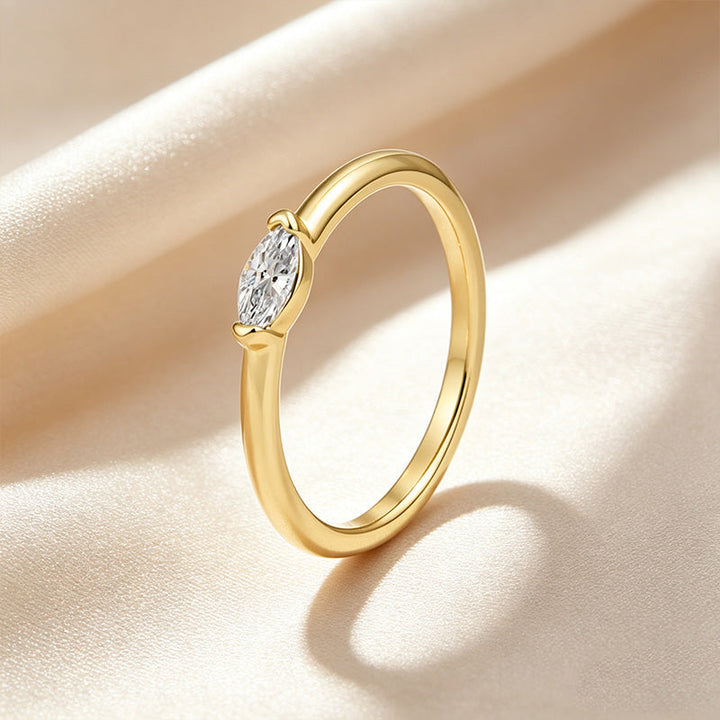 Minimal Marquise Thin Band Ring