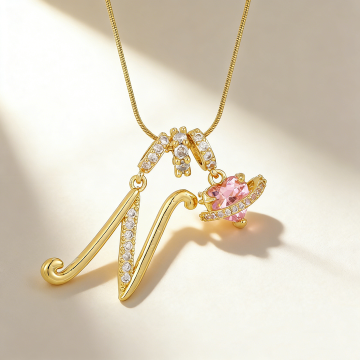Romantic Letter Pendant Necklace