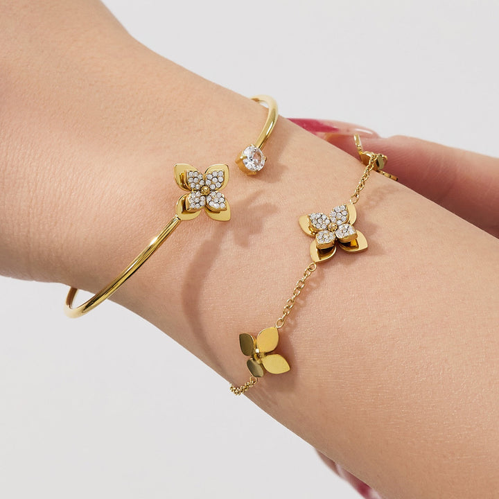 Minimalist Floral Jewelry Set