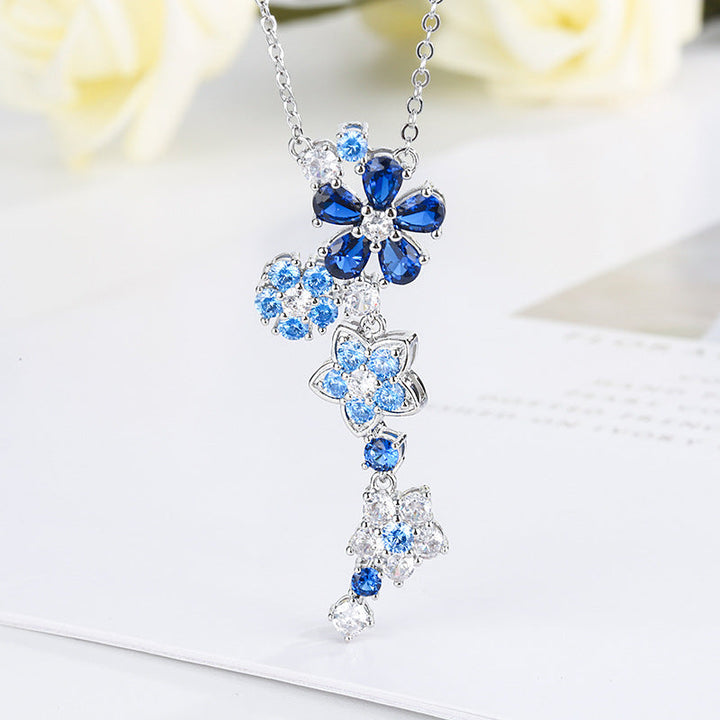 Deep Sea Flower Crystal Bracelet &amp; Necklace