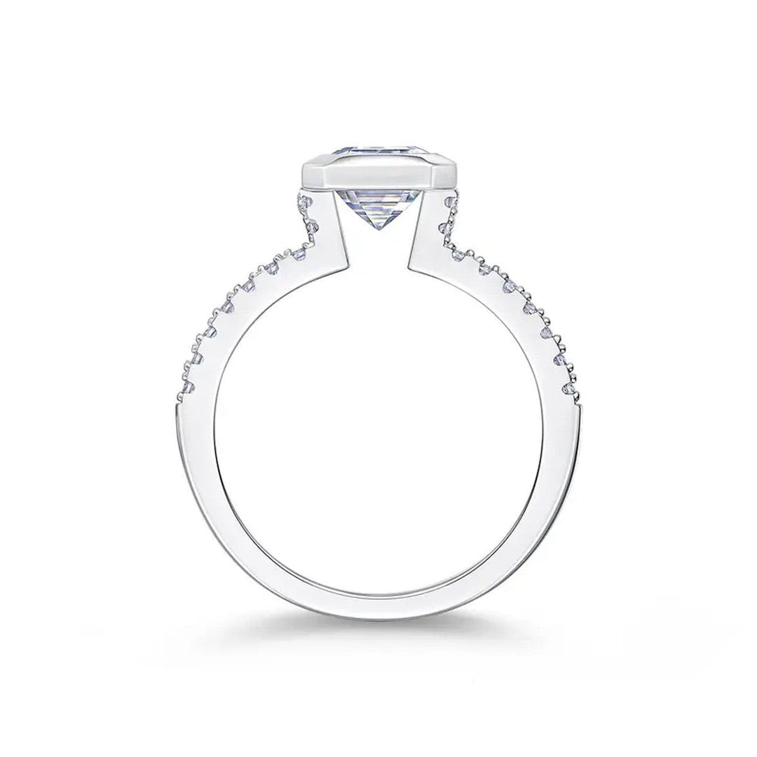 Timeless Emerald Bezel Ring Set