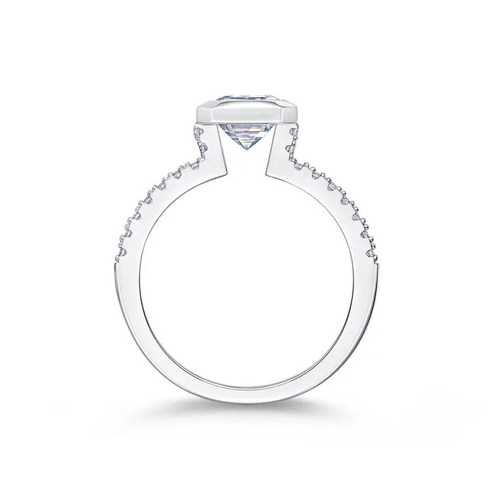 Timeless Emerald Bezel Ring Set
