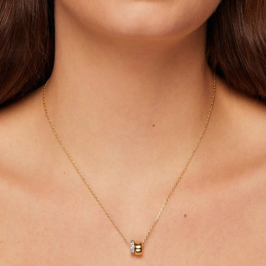 Refined Double Circle Necklace