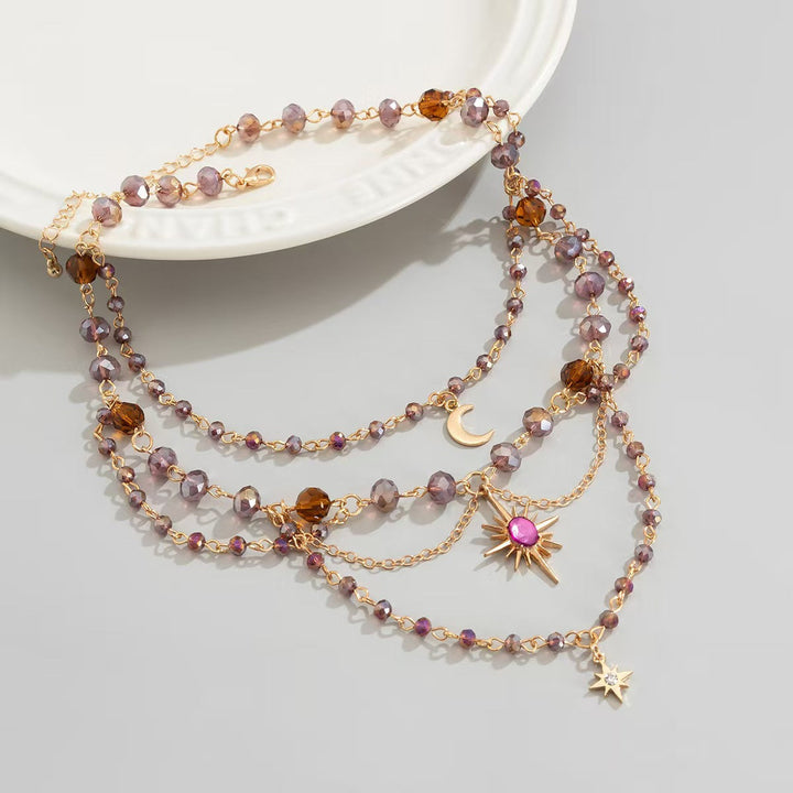 Celestial Multi-Layer Tassel Necklace