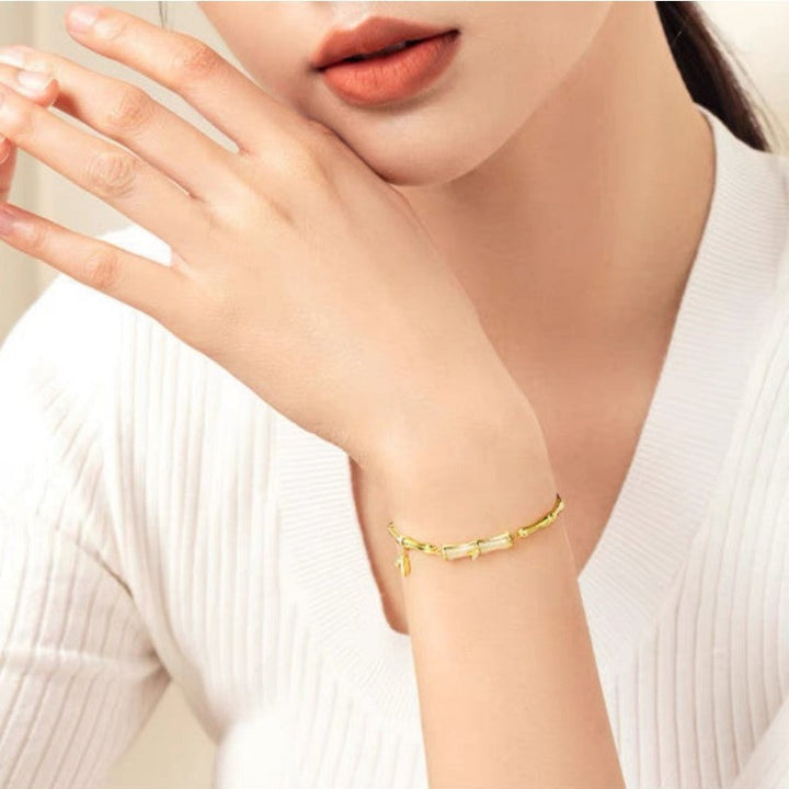 Bamboo ? Gold plated bracelet