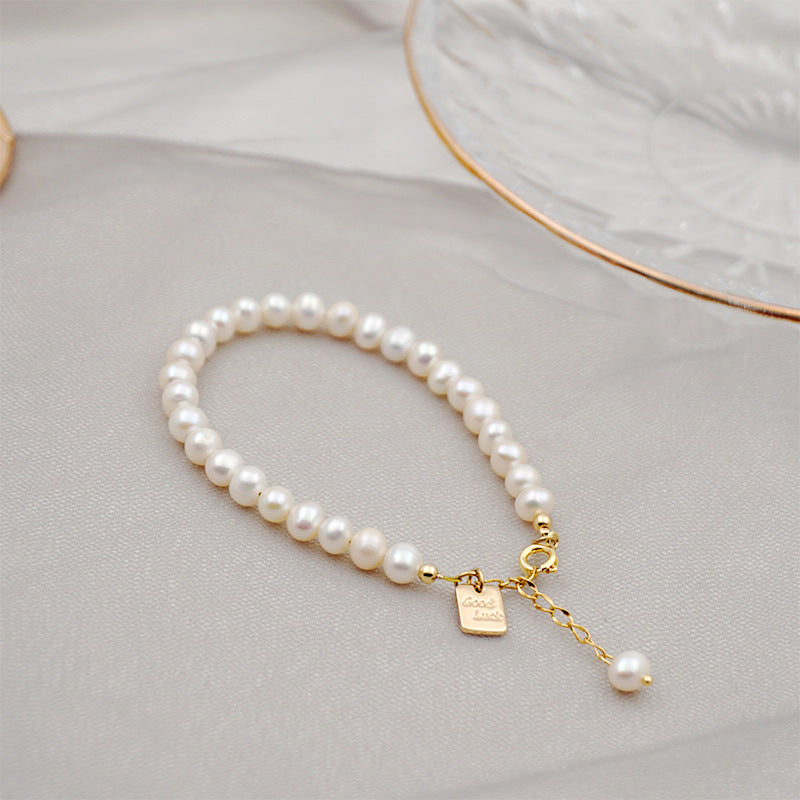 Good Luck Tag ? Natural Freshwater Pearl Bracelet
