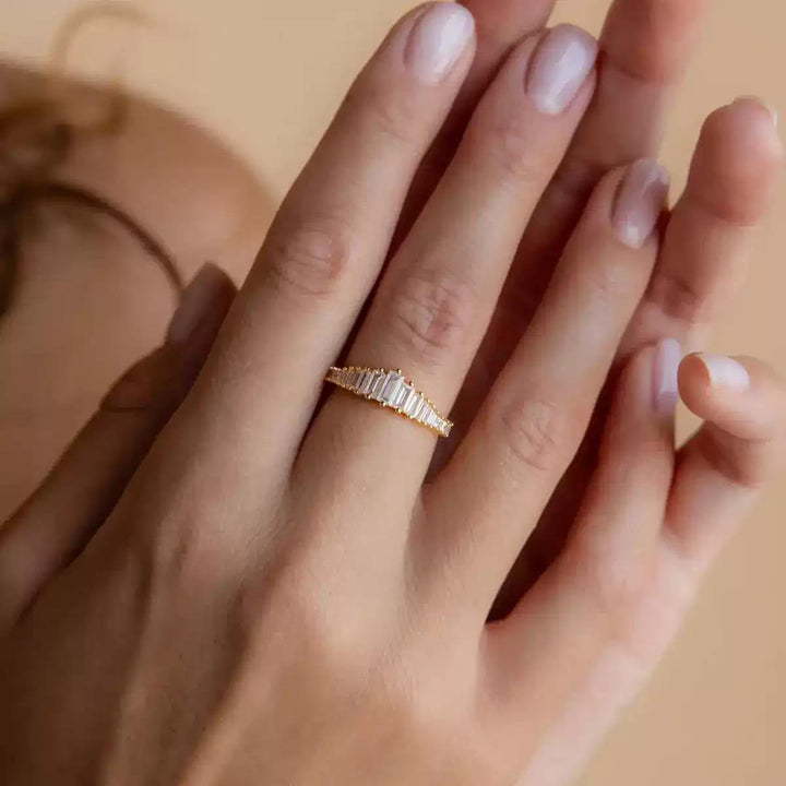 Radiant Baguette Pavé Ring