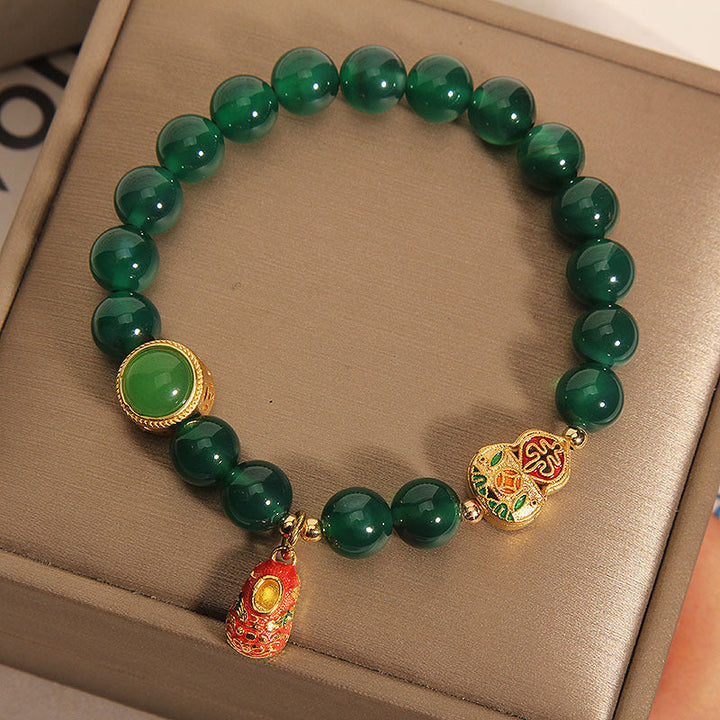 Avocado ? Green Agate Bracelet