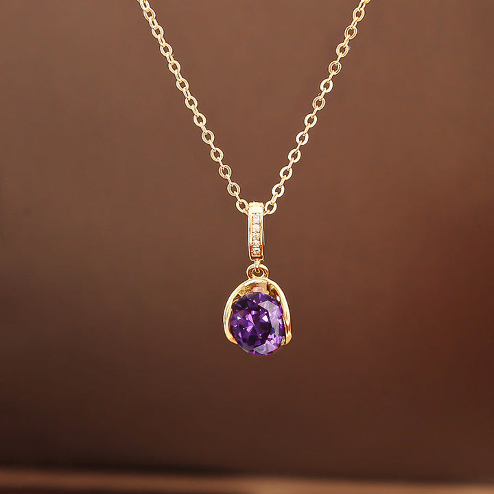 Purple Star Amethyst Jewelry Set
