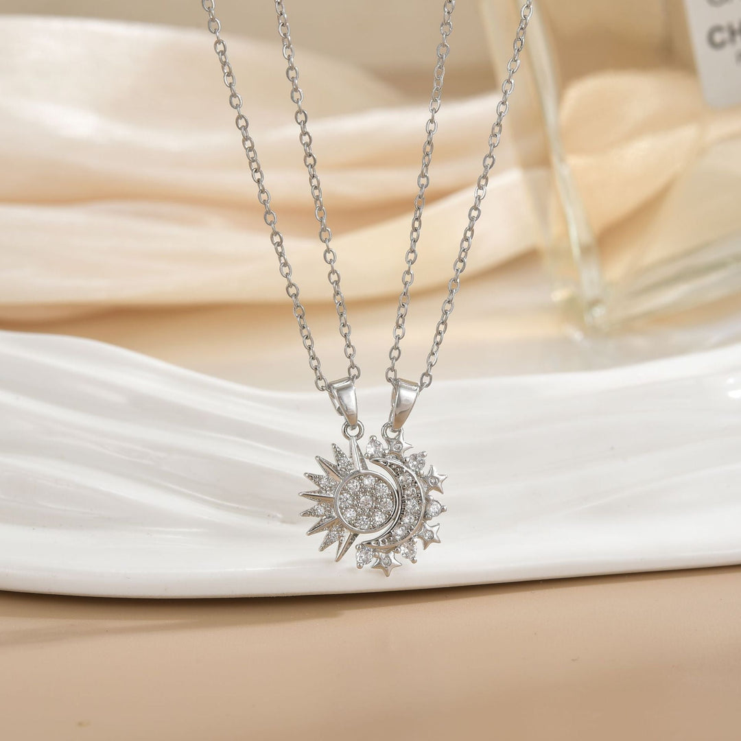 Sun & Moon Necklace Set