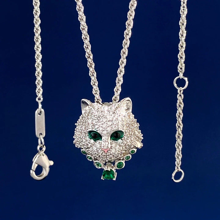 New Civet Emerald Ring Necklace