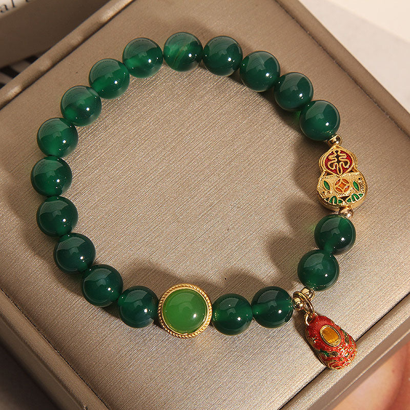 Avocado ? Green Agate Bracelet